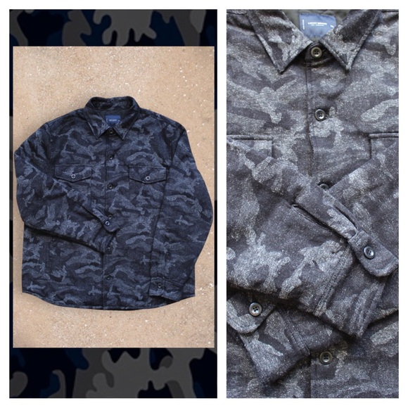 Lucky Brand Camouflage Button Down Shirt Jacket - Picture 6 of 14